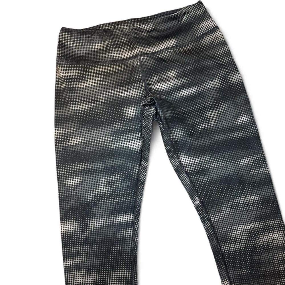 Reebok Women’s Grey Abstract Print Activewear Running Leggings - MEDIUM - Picture 4 of 8